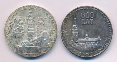 Lengyelország 1982. "II. János Pál / Jasna Gora" ezüstözött fém emlékérem (35mm) T:UNC pat...