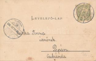 1905 Léva, Levice; Tanító képezde. Nyitrai és Társa kiadása / teachers training institute (fl)