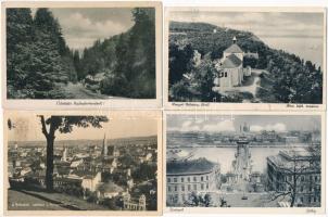 21 db RÉGI történelmi magyar város képeslap (főleg Budapest) vegyes minőségben / 21 pre-1945 historical Hungarian town-view postcards (moslty Budapest) in mixed quality