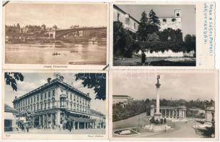 21 db RÉGI magyar város képeslap vegyes minőségben / 21 pre-1945 Hungarian town-view postcards in mixed quality