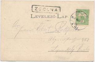 1910 Ruttka, Vrútky; Vágvölgyi vasútvonal, Justh alagút az 1903. július 11-ei árvíz után. Sochán 196...