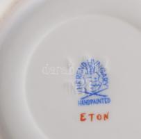 6 db Herendi Eton mintás mokkás csészék, aljjal. Kézzel festett, jelzett, hibátlan