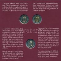 2019. "Az első rézötvözetű és az utolsó acél bicolor 100Ft-os forgalmi érme" érmeszett, be...