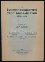 Déry Endre et al.: A fasizmus üldözötteit védő jogszabályok (1945-1946). Dr. Reis István előszavával. Bp., 1946, American Joint Distribution Committee Magyarországi Bizottsága (Révai-ny.), VIII+179+(1) p. Egyetlen kiadás. Kiadói papírkötés, minimálisan sérült, részben kissé fakó borítóval, egyébként jó állapotban, a címlapon &quot;Tiszteletpéldány&quot; bélyegzéssel.