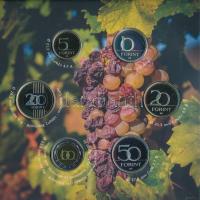 2019. 5Ft-200Ft (6xklf) "Tokaji borvidék" forgalmi sor szettben + "Tokaj borvidék&quo...