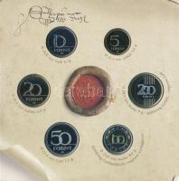 2020. 5Ft-200Ft (6xklf) forgalmi sor + "I. Ulászló aranyforintja" aranyozott, jelzett Ag u...