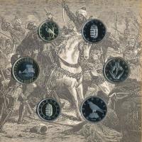 2020. 5Ft-200Ft (6xklf) forgalmi sor + "I. Ulászló aranyforintja" aranyozott, jelzett Ag u...