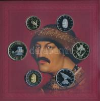 2018. 5Ft-200Ft (6xklf) forgalmi sor + "Albert aranyforintja" jelzett, aranyozott Ag utánv...