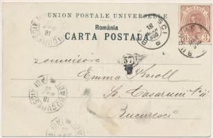 1900 Bucharest, Bukarest, Bucuresti, Bucuresci; Patinagiu pe Lacul Cismigu / ice skating rink, winte...