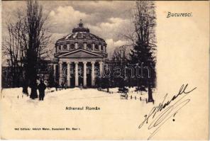 1900 Bucharest, Bukarest, Bucuresti, Bucuresci; Atheneul Roman / winter (fl)