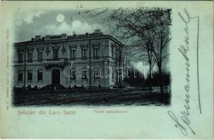 1900 Braila, Lacul Sarat, Palatul Administrativ / night