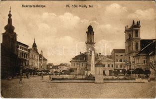 1914 Besztercebánya, Banská Bystrica; IV. Béla király tér, Városháza. Sonnenfeld Mór kiadása / square, town hall (EK)