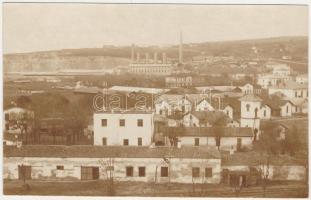 1917 Cernavoda, Cerna Voda, Csernavoda; railway line, factory. photo (fl)