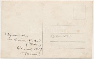 1917 Cernavoda, Cerna Voda, Csernavoda; railway line, factory. photo (fl)