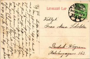 1914 Pöstyén, Piestany; Mária szobor. Lampl Gyula kiadása / monument (fl)