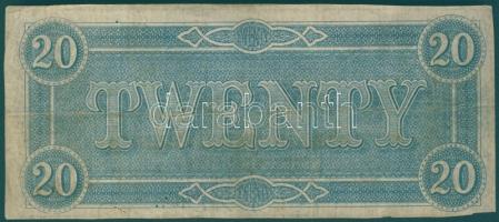 Amerikai Konfederált Államok/Richmond, Virginia 1864(4. kiadás). 20$ T:II-