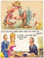 21 db MODERN motívum képeslap: rajzfilm, humor, gyerek, üdvözlő / 21 modern motive postcards: cartoo...