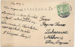 1911 Lőcse, Levoca; étterem Kohn Teréz izraelita (zsidó) leánynevelő intézetében, belső. Divald Káro...