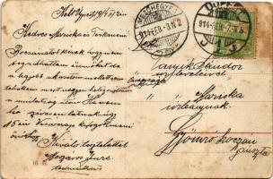 1914 Budapest IV. Újpest, Ferenc József tér, Polgári iskola (fl)