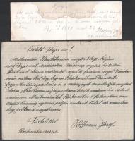 1947-1949 Vadászati nyomtatványok, nyugták, 9 db