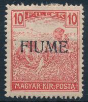 Fiume 1918 Arató 10f H.III. felülnyomással, Bodor vizsgálójellel