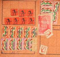 1947 MSZDP tagsági könyv bélyegekkel