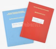 1977-1980 MSZMP középfokú politikai végzettségi bizonyítvány és leckekönyv