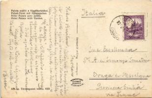 1931 Lillafüred (Miskolc), Palota szálló és függőkert