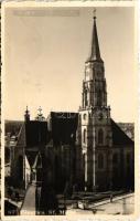 1940 Kolozsvár, Cluj; Biserica Sf. Mihai / templom / church + &quot;1940 Kolozsvár visszatért&quot; So. Stpl