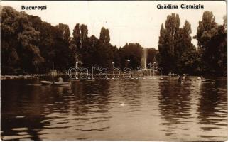 Bucharest, Bukarest, Bucuresti, Bucuresci; Gradina Cismigiu / park (crease)