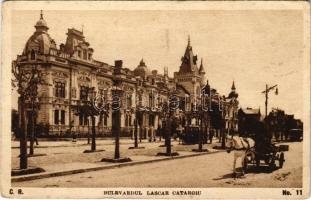 Bucharest, Bukarest, Bucuresti, Bucuresci; Bulevardul Lascar Catargiu / street, tram (EK)