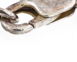 Ezüst (Ag) masszív nyaklánc, jelzett, h: 44 cm, nettó: 37 g