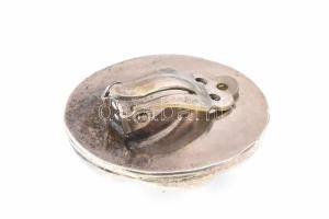 Ezüst (Ag) fülklipsz párban, jelzett, d: 3 cm, nettó: 24,2 g