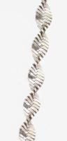 Ezüst (Ag) csavart nyaklánc, jelzett, h: 67 cm, nettó: 14 g