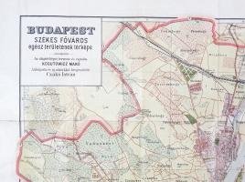 Budapest székes főváros egész területének térképe. Tervezte és rajzolta Kogutowicz Manó. Átdolgozta ...