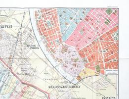 Budapest székes főváros egész területének térképe. Tervezte és rajzolta Kogutowicz Manó. Átdolgozta ...
