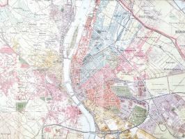 Budapest székes főváros egész területének térképe. Tervezte és rajzolta Kogutowicz Manó. Átdolgozta ...