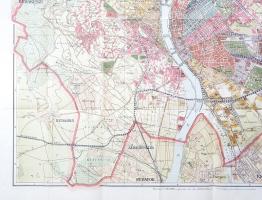 Budapest székes főváros egész területének térképe. Tervezte és rajzolta Kogutowicz Manó. Átdolgozta ...