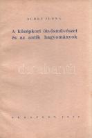 Schey Ilona:  A középkori ötvösművészet és az antik hagyományok. A Budapesti Királyi Magyar Pázmány Péter Tudományegyetem Művészettörténeti és Classica Archaeologiai Intézetében készült doktori értekezés. Budapest, 1935. (Szerző - Pestvidéki Nyomda, Vác). 110 + [2] p. + 8 t. (20 fényképpel). Egyetlen kiadás. Fűzve, kiadói borítóban. Jó példány.