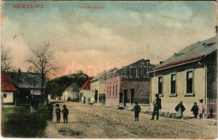 1910 Királyháza, Koroleve; Fő utca. Görög J. kiadása / main street (fl)