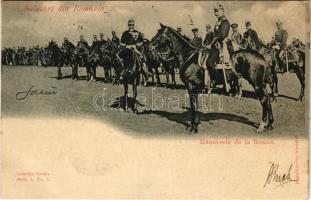 1901 Salutari din Romania, Manevrele de la Roman. Colectia Spada Seria A. No. 5. / Román katonai hadgyakorlat / Romanian military maneuvers