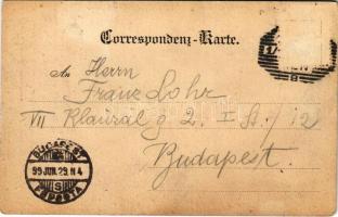 1899 (Vorläufer) Wien, Vienna, Bécs; Damen-Kapelle G. Richter in Prohaska's Café-Restaurant / w...