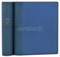 1959 Füles magazin teljes évfolyama két kötetben, III. évf. 1-52. sz. Egészvászon-kötésben, jó állap...