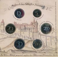 2022. 5Ft-200Ft (6xklf) forgalmi szett + Hunyadi János aranyforint aranyozott Ag utánverete (3,491g/...