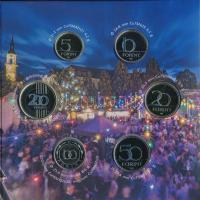 2023. 5Ft-200Ft (6xklf) + "Veszprém-Balaton Európa kulturális fővárosa" Cu-Ni-Zn emlékérem...