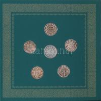 2017. 5Ft-200Ft (6xklf) forgalmi szett + I. László által kibocsátott denár egyoldalas Ag lemezverete...