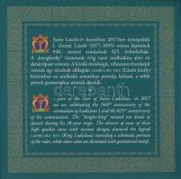 2017. 5Ft-200Ft (6xklf) forgalmi szett + I. László által kibocsátott denár egyoldalas Ag lemezverete...