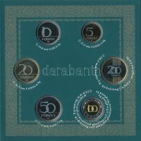 2017. 5Ft-200Ft (6xklf) forgalmi szett + I. László által kibocsátott denár egyoldalas Ag lemezverete...