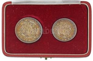 1966. 25Ft Ag + 50Ft Ag "Zrínyi" pár dísztokban T:AU (eredetileg P) patina
Adamo EM17, EM...