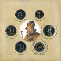 2016. 5Ft-200Ft (6xklf) forgalmi sor + "Zsigmond aranyforintja" aranyozott, jelzett Ag utá...